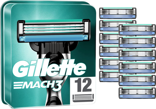 gillette mach 3 razor and 12 blades